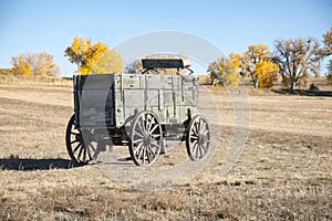 Western pioneer wagon used during frontier American migration