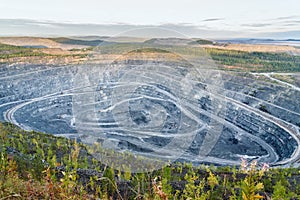 Western quarry Vysokogorsky GOK in Kachkanar. Sverdlovsk region. Russia.