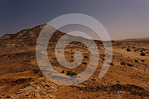 Western Sahara lanscape at night