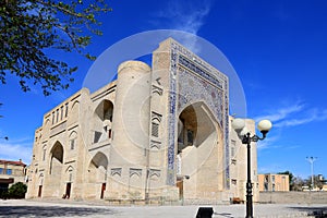 Nadir Divanbegi Khanaka, in Bukhara, Uzbekistan. photo