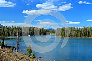 Grand Teton National Park, String Lake and Rocky Mountains Foothills, Wyoming, USA