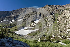 Western Sierra Glacier Along Sonora Pass