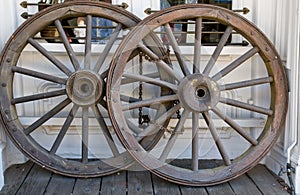 Western stage coach wheels