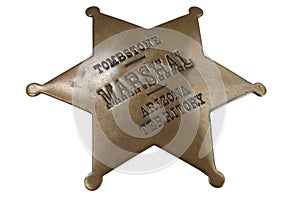 Western-style sheriff badge