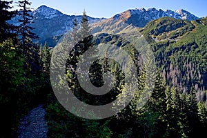 Western Tatras - Rohacska valley, Slovakia: The peaks Tri Kopy and Hruba Kopa