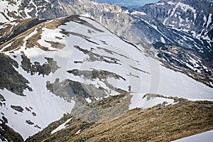 Western Tatras scenery from Baranec peak, Slovakia, hiking theme