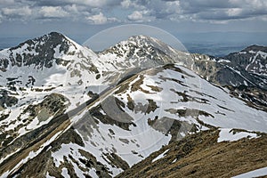 Western Tatras scenery from Baranec peak, Slovakia, hiking theme