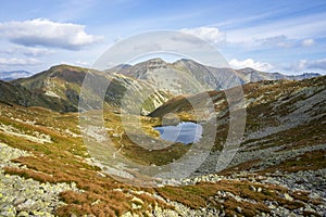 Západní Tatry v září. Jamnická dolina, Slovensko