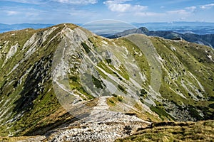 Brestova vrch, scenéria Západných Tatier, Slovensko, turistická téma