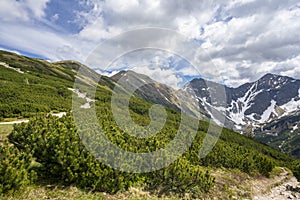 Western Tatras in Slovakia with Rohace peaks in the background