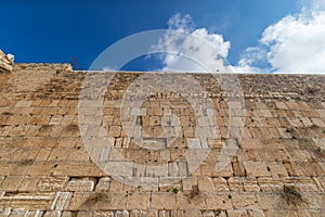 The Western Wailing Wall in Jerusalem, Israel