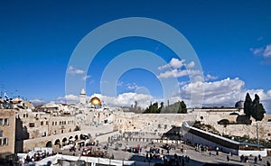 Western wall and dome of the rock