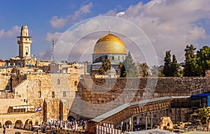 Western Wall and Dome of the Rock in Jerusalem