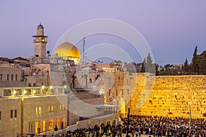 The Western Wall and Dome of the Rock, Jerusalem photo