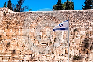 Western wall in Jerusalem