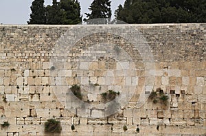 The Western Wall in the Old City of Jerusalem.