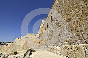 Western Wall in old Jerusalem.