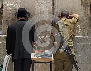 The Western Wall.Pray.