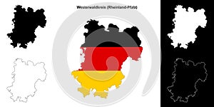 Westerwaldkreis outline map photo