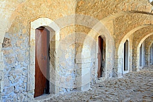 Westgate passageway at Arkadi Monastery.