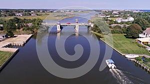 Westhampton Beach, New York State, Beach Lane Bridge, Aerial Flying, Long Island