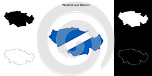 Westhill and District outline map