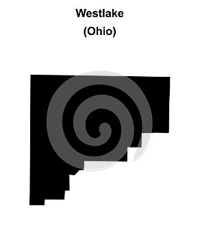Westlake outline map