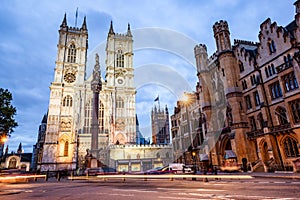 Westminster Abbey church in London UK