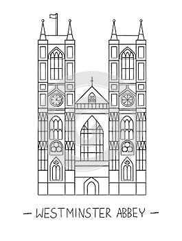 Westminster Abbey clip art photo