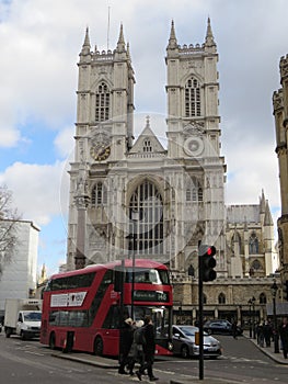 Westminster Abbey or Collegiate Church of Saint Peter at Westminster is a Gothic abbey church in London.