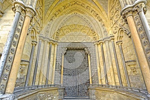 Westminster Abbey door