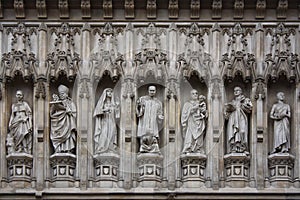 Westminster Abbey facade statues