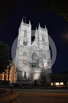 Westminster Abbey London at night