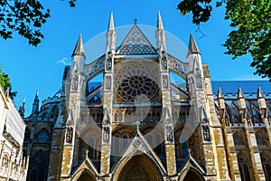 Westminster Abbey in London, UK