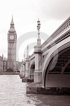 Westminster Bridge and Big Ben, London