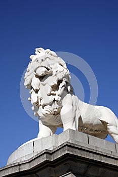 Westminster Bridge Lion Statue