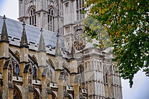 Westminster cathedrall in London detail