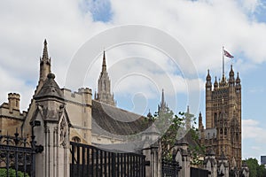 Westminster Hall at the Parliament in London