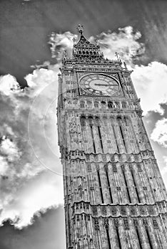 Westminster Palace as seen fron street level, London