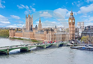 Westminster palace and Big Ben, London, UK
