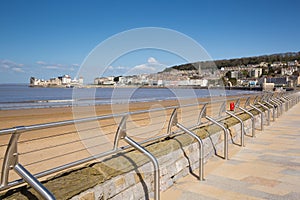 Weston-super-Mare beach and seafront Somerset