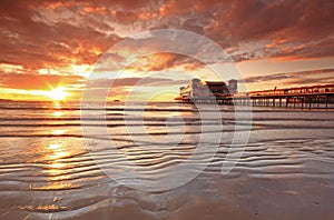 Weston Super Mare, Somerset, famous pier