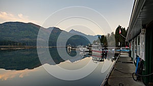 The westview Marina in Tahsis, British Columbia, Canada