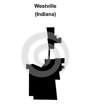 Westville outline map