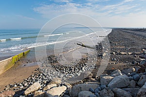 Westward Ho beach Devon England