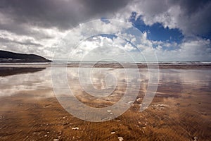 Westward Ho Beach scene