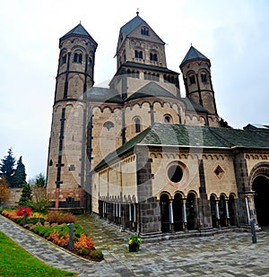 Westwork of Romanesque Abbey Maria Laach