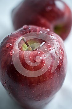 Wet apples