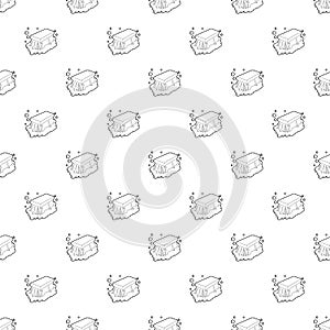 Wet cleaning pattern vector seamless