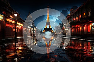 Rainy Night in Paris photo